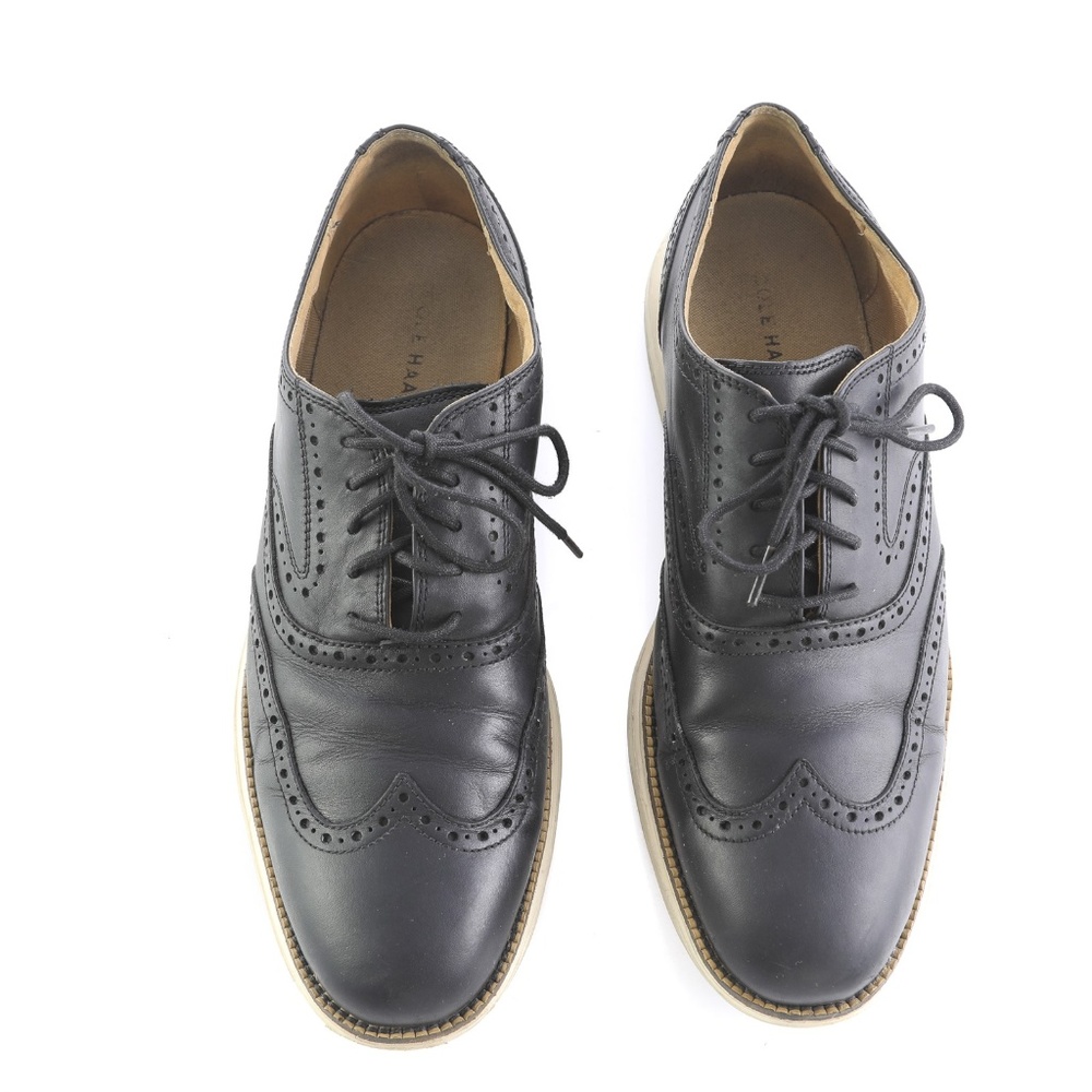 Cole Haan Grand OS Leather Brogue Wingtip Oxfords